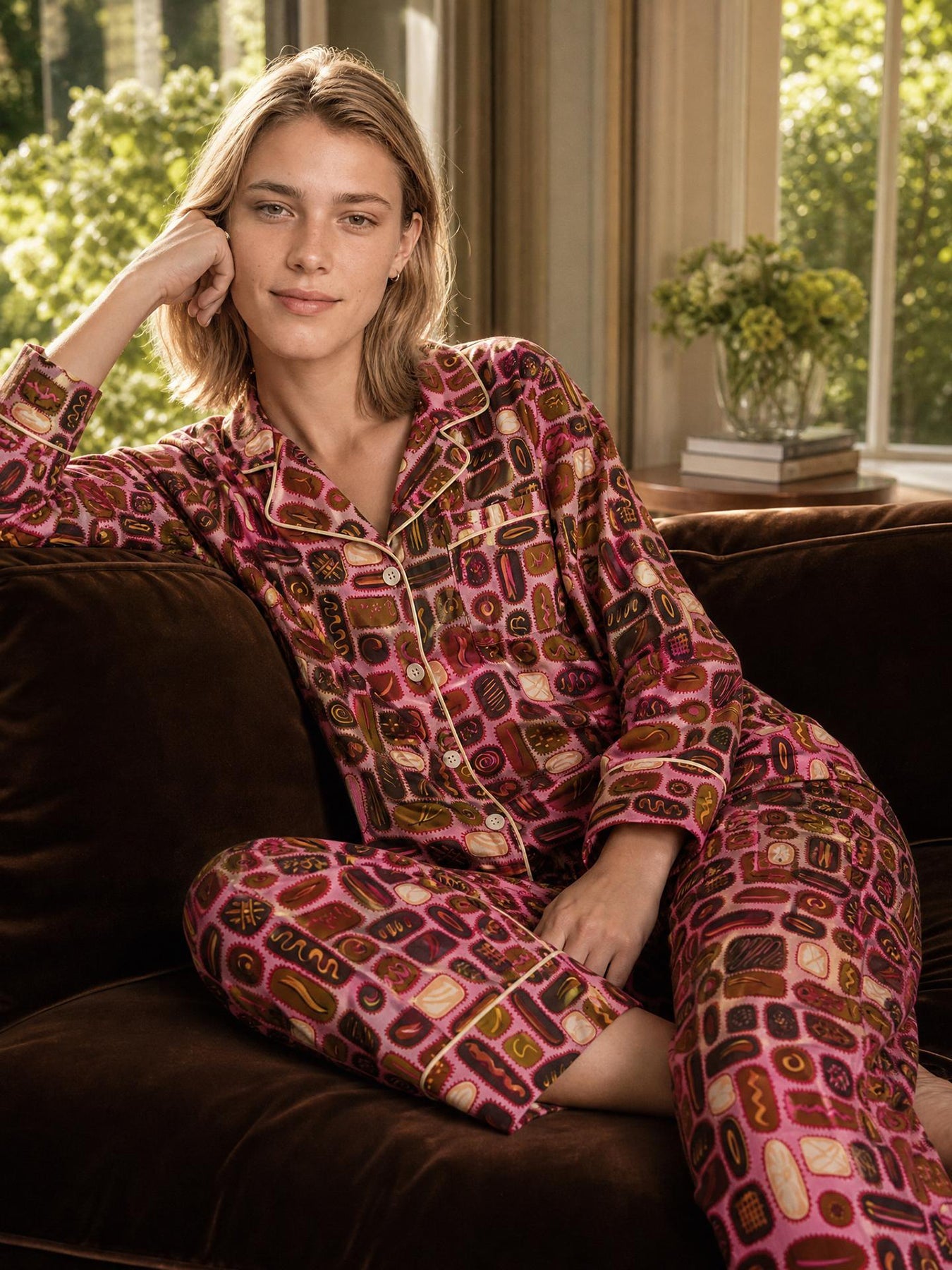 JOSEPHINE pajama set Box of Chocolates - Lesley Evers - BF200 - cotton PJs - friday