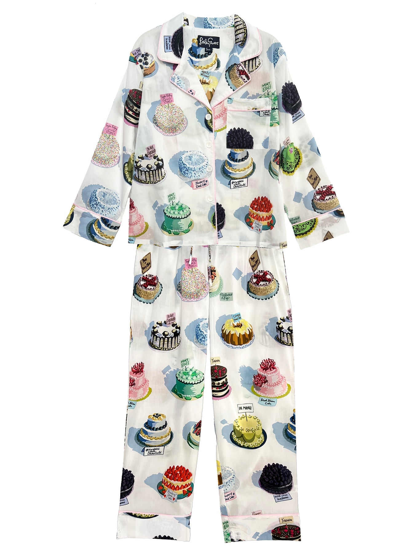 JOSEPHINE pajama set Cakes - Lesley Evers - BF200 - cotton PJs - friday