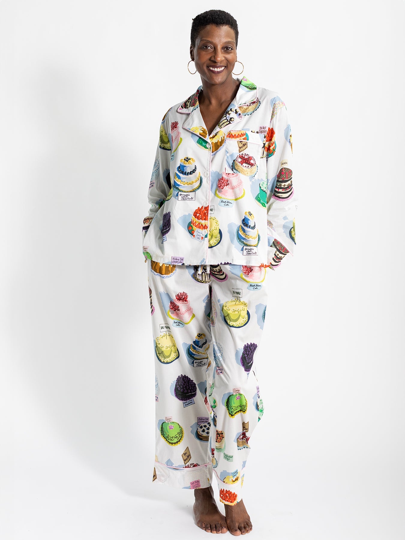 JOSEPHINE pajama set Cakes - Lesley Evers - BF200 - cotton PJs - friday