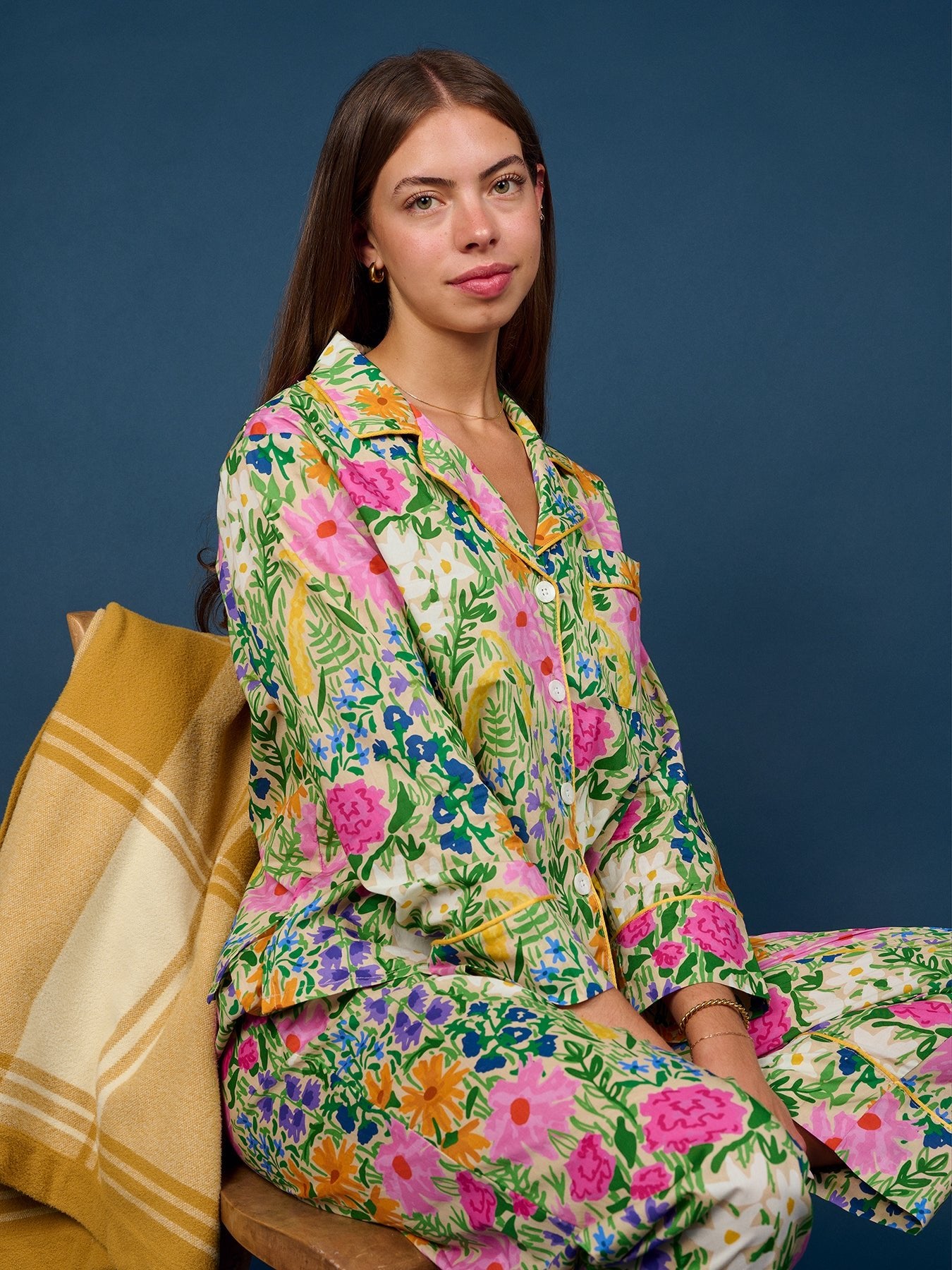 JOSEPHINE pajama set Flower Field - Lesley Evers-BF200-cotton PJs-friday