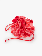 JOSIE jacquard jewelry pouch Dots Pink and Red - Lesley Evers - case - cosmetic bag - gifts under $75