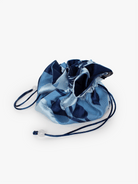 JOSIE jacquard jewelry pouch Garden Wall Blue - Lesley Evers - case - cosmetic bag - gifts under $75