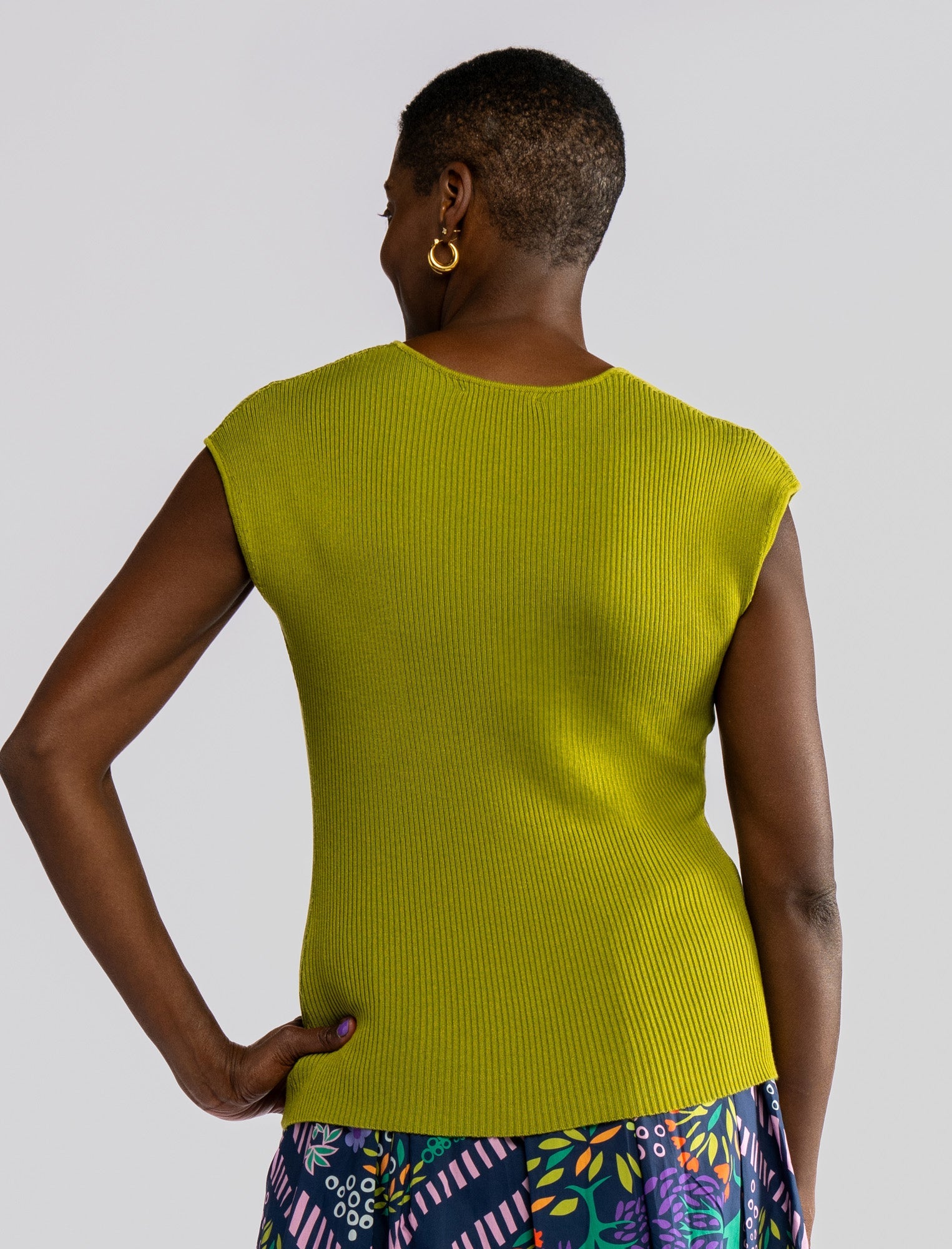 ROWAN tunic Yellow Seagrass | online Lesley Evers | Top