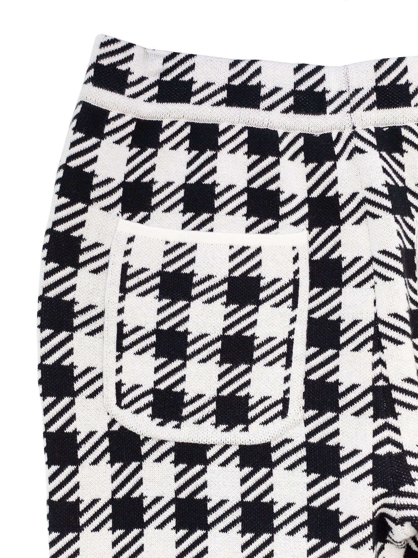 JULIA knit pant Black and White Plaid - Lesley Evers - Bottoms - Pants - Shop