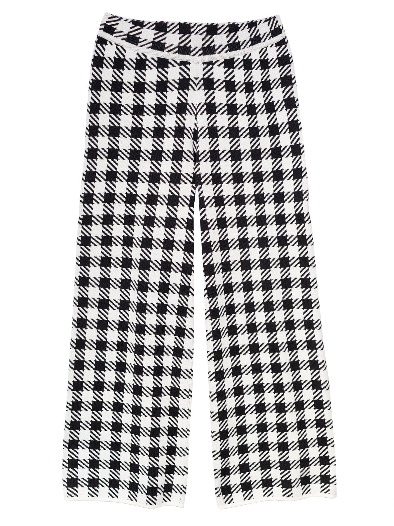 JULIA knit pant Houndstooth - Lesley Evers - Bottoms - Pants - Shop