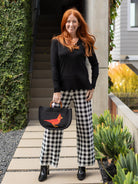 JULIA knit pant Houndstooth - Lesley Evers - Bottoms - Pants - Shop