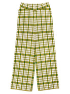 JULIA knit pant Olive Plaid - Lesley Evers - Best Seller - Bottoms - Pants