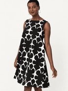 JUNIPER Black Fleurette - Lesley Evers-Black-Dress-juniper