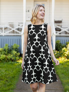JUNIPER Black Fleurette - Lesley Evers - Black - Dress - juniper