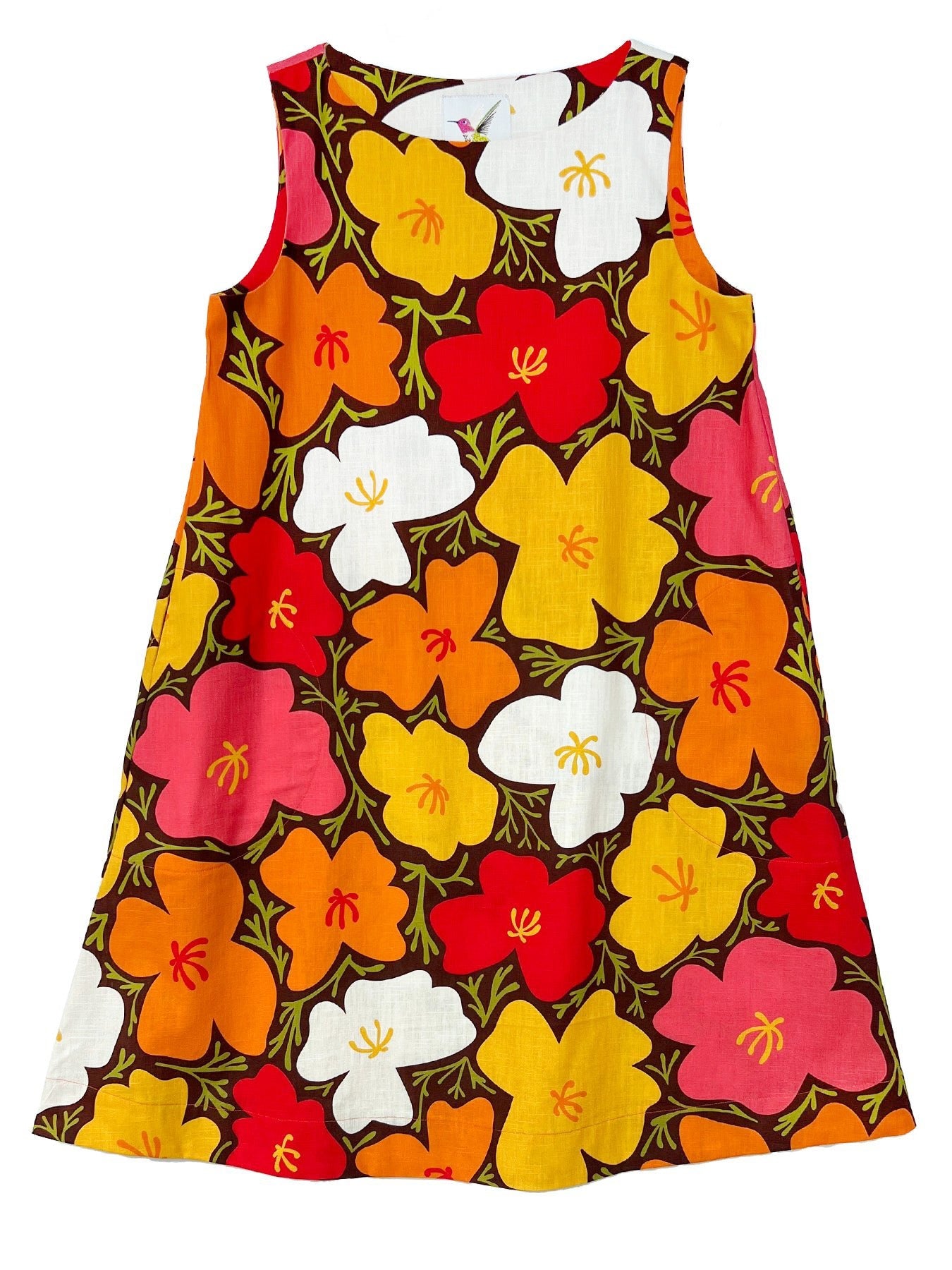 JUNIPER dress California Poppy - Lesley Evers - Best Seller - Blue - cotton dress