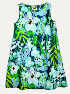 JUNIPER dress Garden Oasis Blue - Lesley Evers-Best Seller-Blue-cotton dress