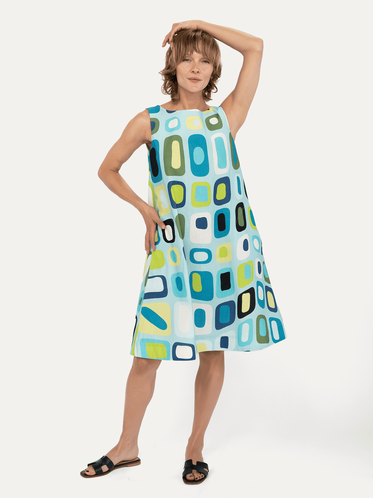 JUNIPER dress Hermosa Light Blue - Lesley Evers-Blue Dress-Dress-juniper