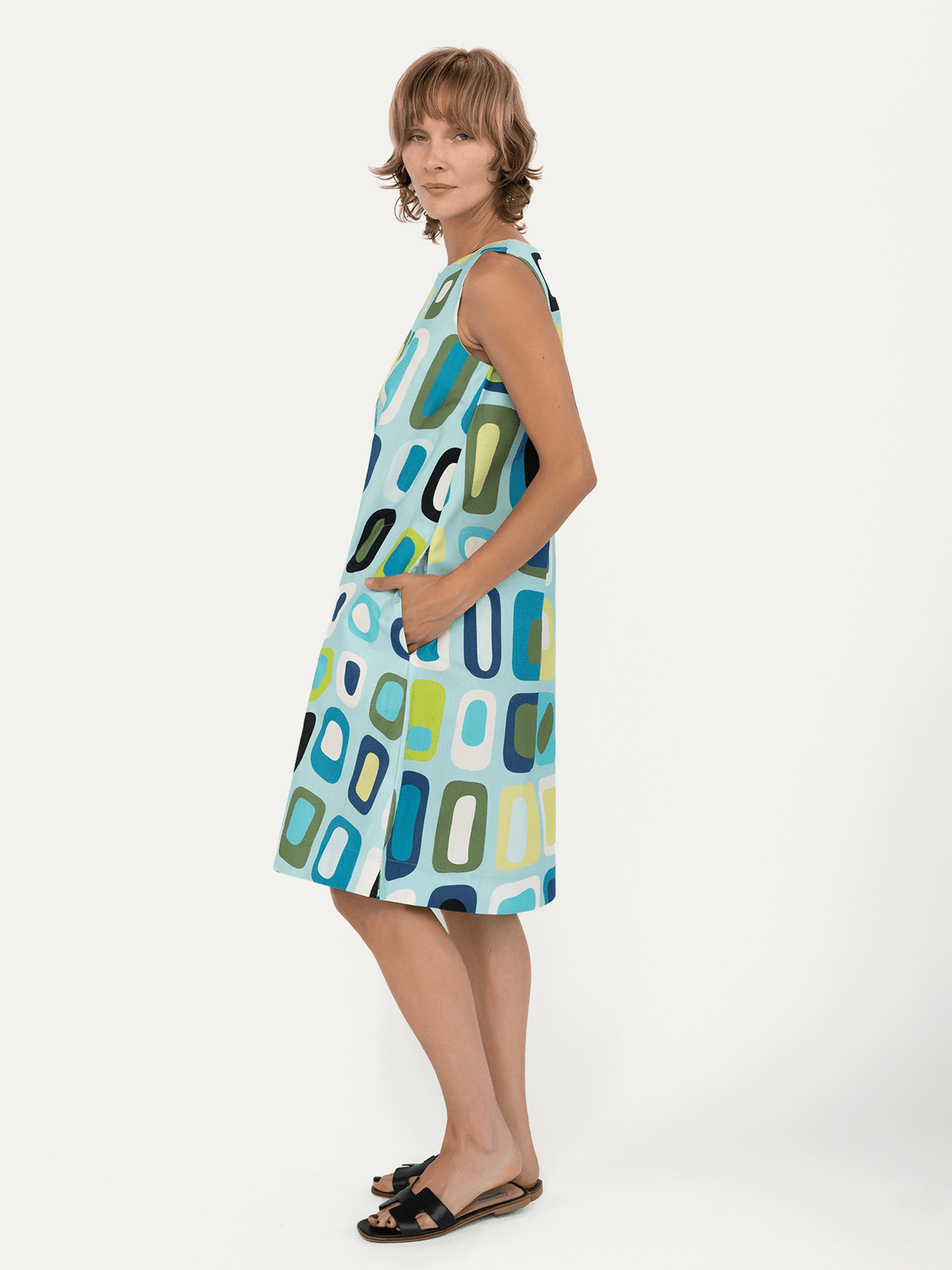 JUNIPER dress Hermosa Light Blue - Lesley Evers-Blue Dress-Dress-juniper