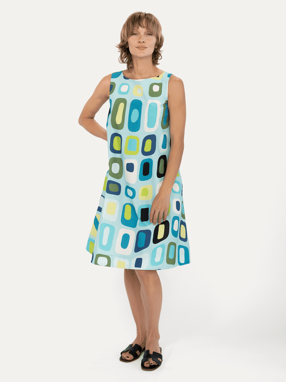 JUNIPER dress Hermosa Light Blue - Lesley Evers-Blue Dress-Dress-juniper
