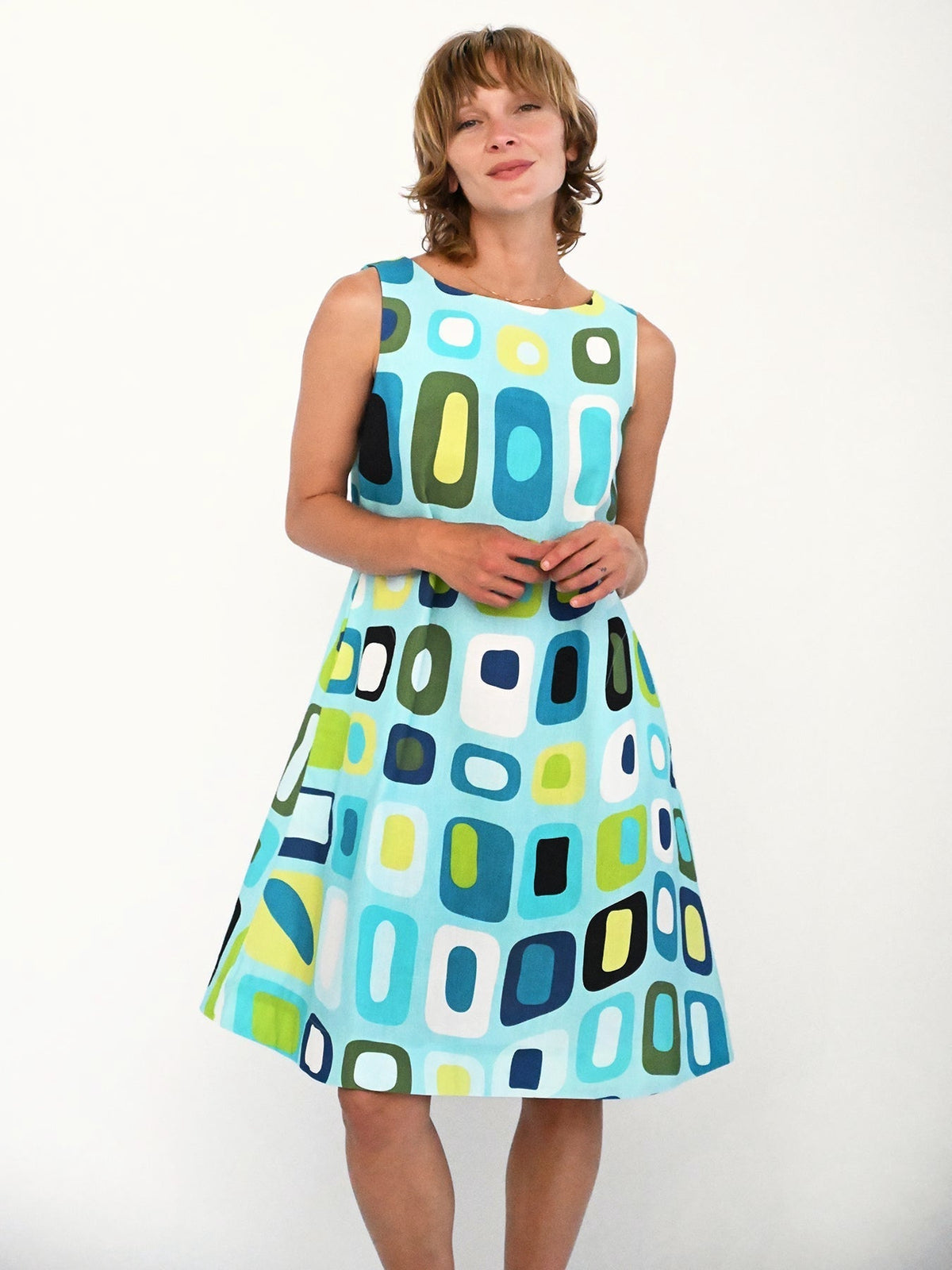 JUNIPER dress Hermosa Light Blue - Lesley Evers-Blue Dress-Dress-juniper