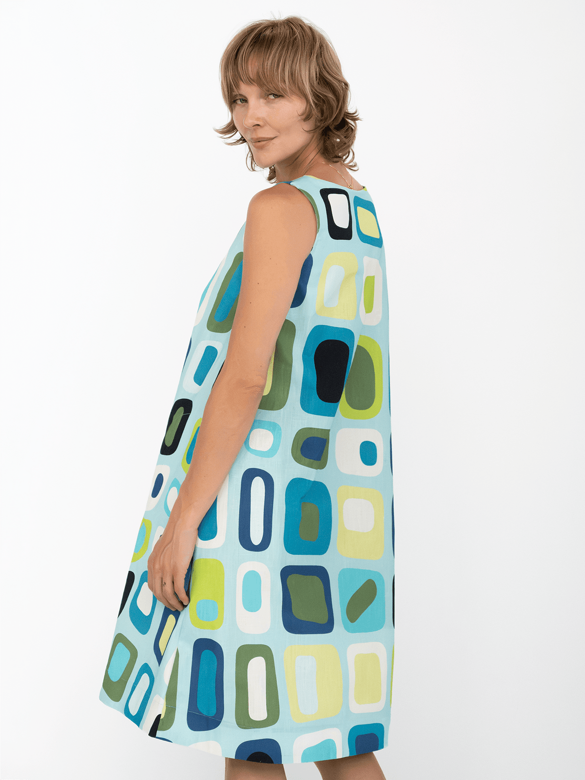 JUNIPER dress Hermosa Light Blue - Lesley Evers-Blue Dress-Dress-juniper