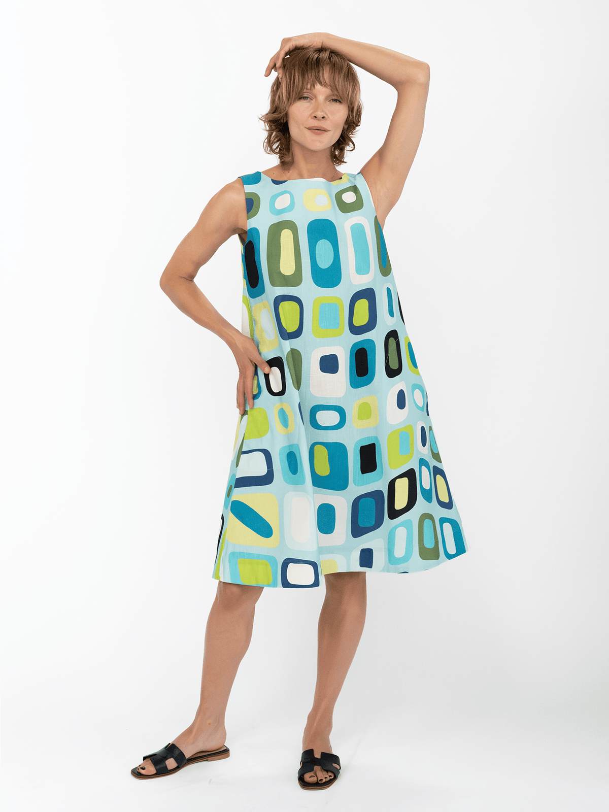 JUNIPER dress Hermosa Light Blue - Lesley Evers-Blue Dress-Dress-juniper