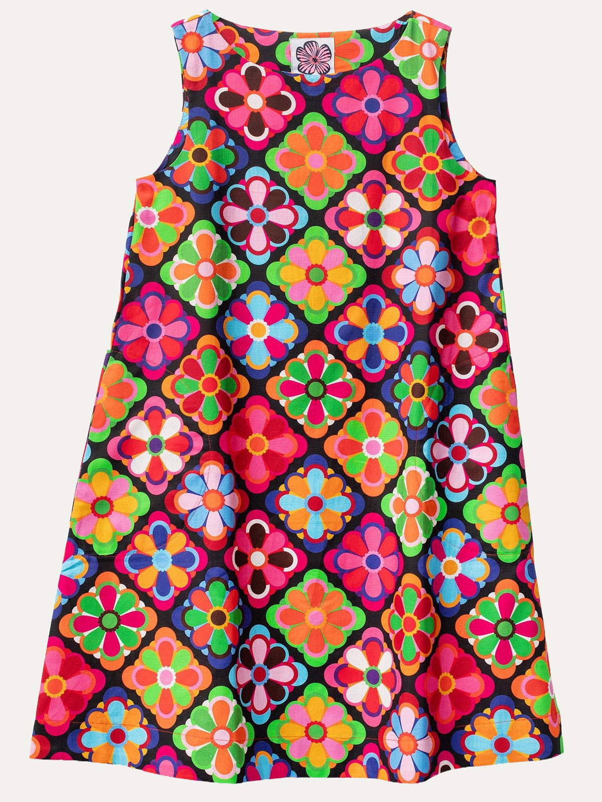 JUNIPER dress Jubilee Multi - Lesley Evers-Best Seller-Blue-cotton dress