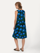 JUNIPER dress Mod Blossom Blue - Lesley Evers-Blue Dress-Dress-juniper