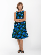 JUNIPER dress Mod Blossom Blue - Lesley Evers-Blue Dress-Dress-juniper