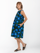 JUNIPER dress Mod Blossom Blue - Lesley Evers-Blue Dress-Dress-juniper
