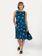 JUNIPER dress Mod Blossom Blue - Lesley Evers-Blue Dress-Dress-juniper