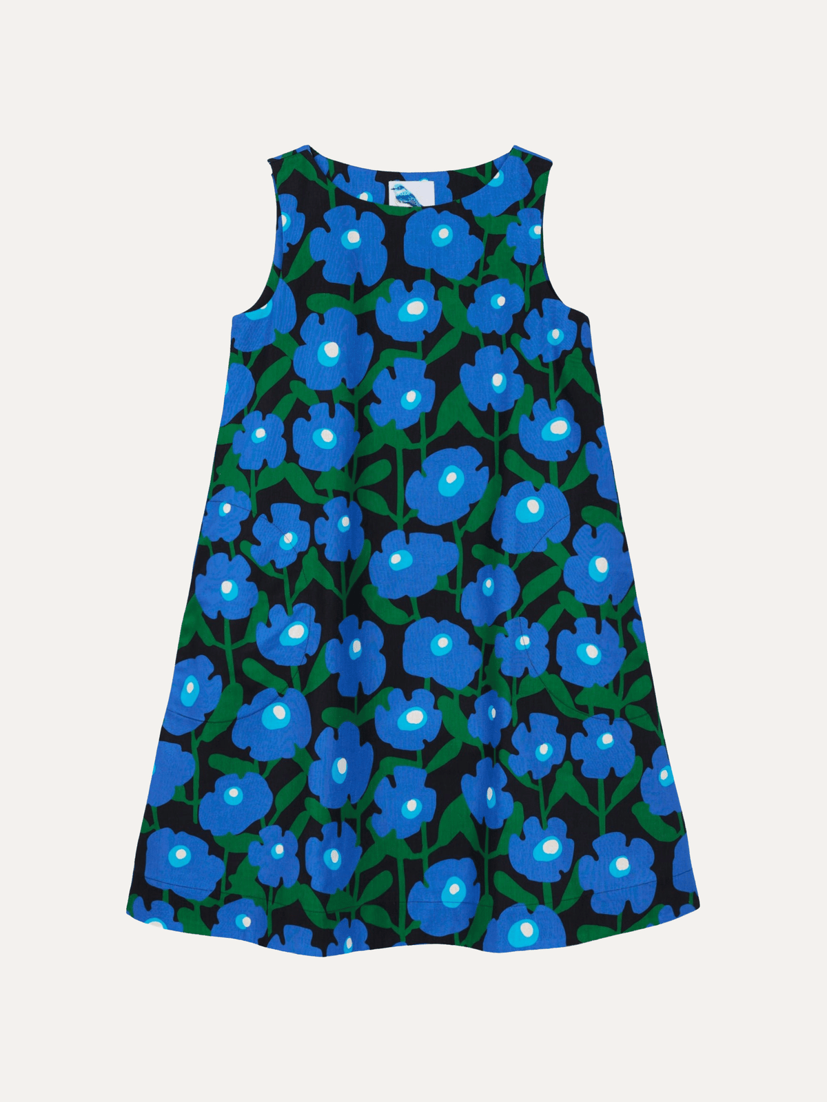 JUNIPER dress Mod Blossom Blue - Lesley Evers-Blue Dress-Dress-juniper