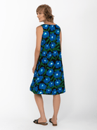 JUNIPER dress Mod Blossom Blue - Lesley Evers-Blue Dress-Dress-juniper