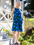 JUNIPER dress Mod Blossom Navy - Lesley Evers - Blue Dress - Dress - juniper