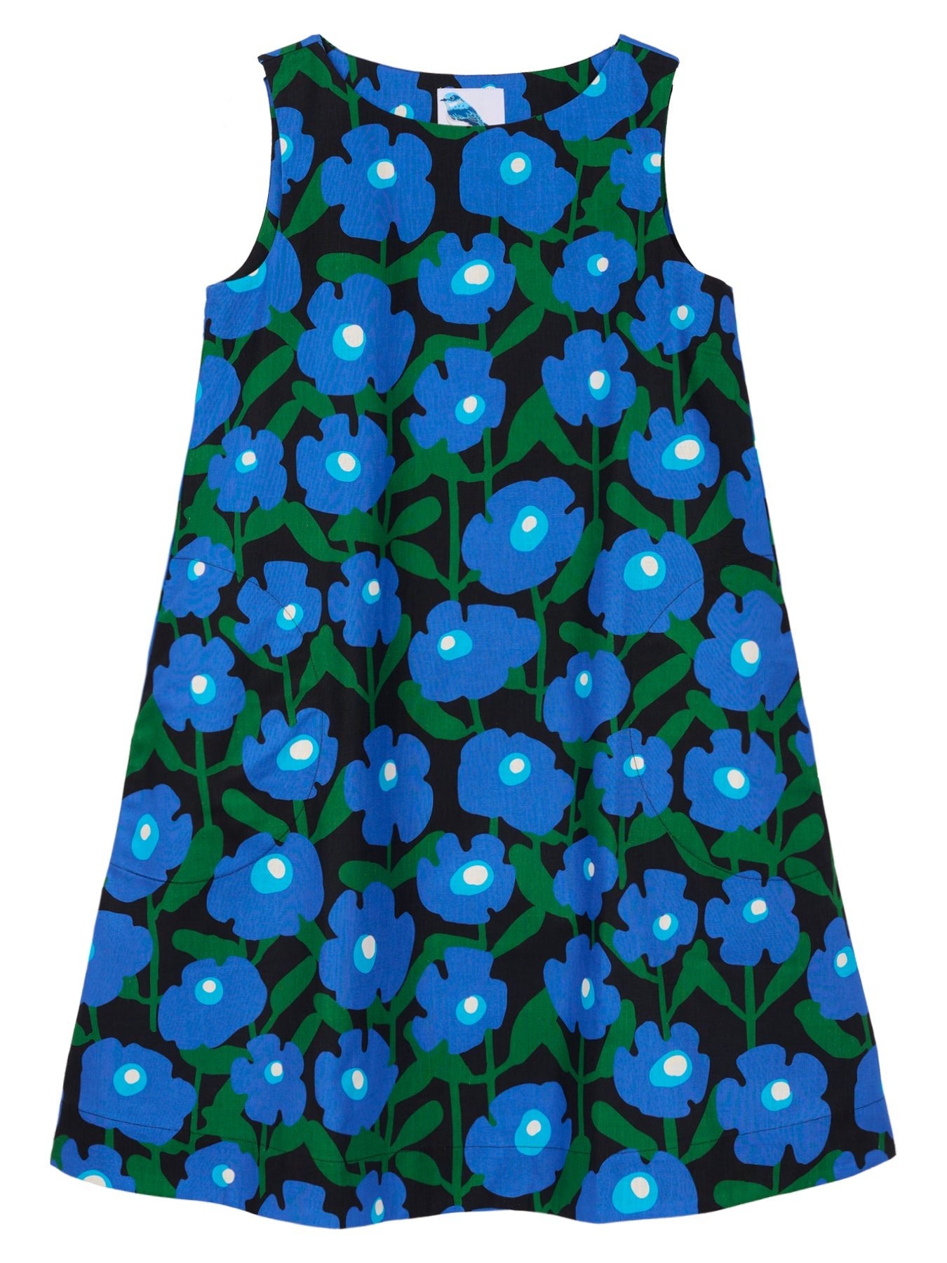 JUNIPER dress Mod Blossom Navy - Lesley Evers - Blue Dress - Dress - juniper