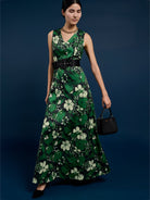 KATHLEEN dress Plum Blossom Emerald - Lesley Evers - Dress - formal - Shop