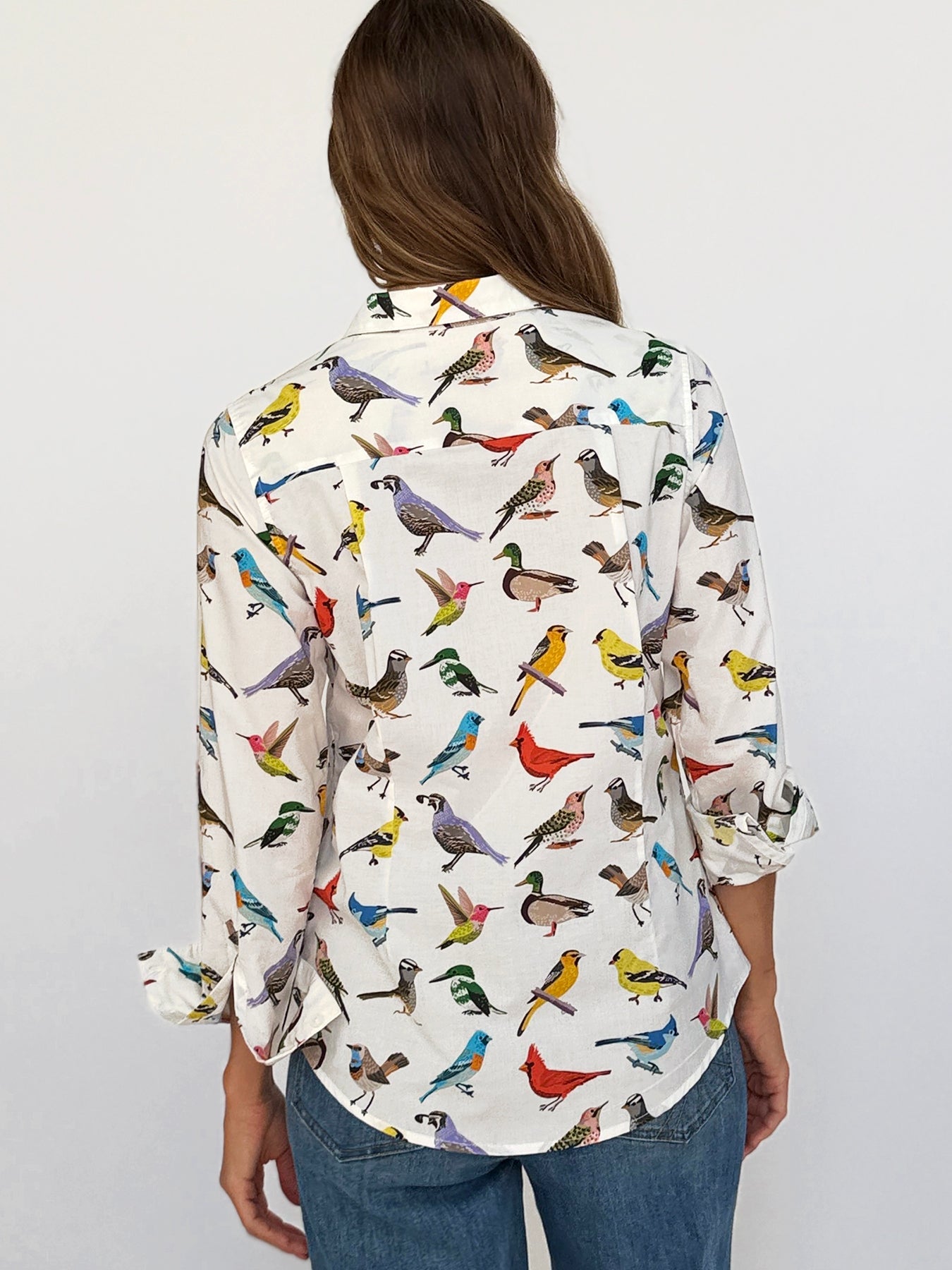 KATHRYN blouse Birds - Lesley Evers-Bird Collection-birds-Catherine