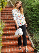 KATHRYN blouse Birds - Lesley Evers - Bird Collection - birds - Catherine