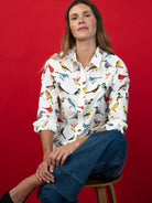KATHRYN blouse Birds - Lesley Evers-Bird Collection-birds-Catherine