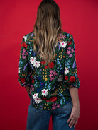KATHRYN blouse Flower Field - Lesley Evers-Bird Collection-birds-Catherine