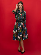 KATHRYN blouse Flower Field - Lesley Evers-Bird Collection-birds-Catherine