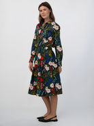 KATHRYN blouse Flower Field - Lesley Evers-Bird Collection-birds-Catherine