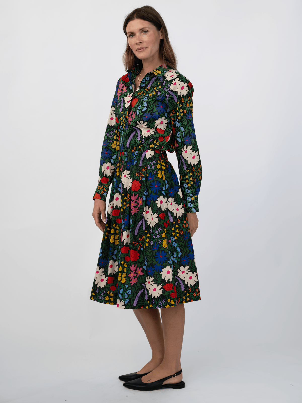 KATHRYN blouse Flower Field - Lesley Evers-Bird Collection-birds-Catherine