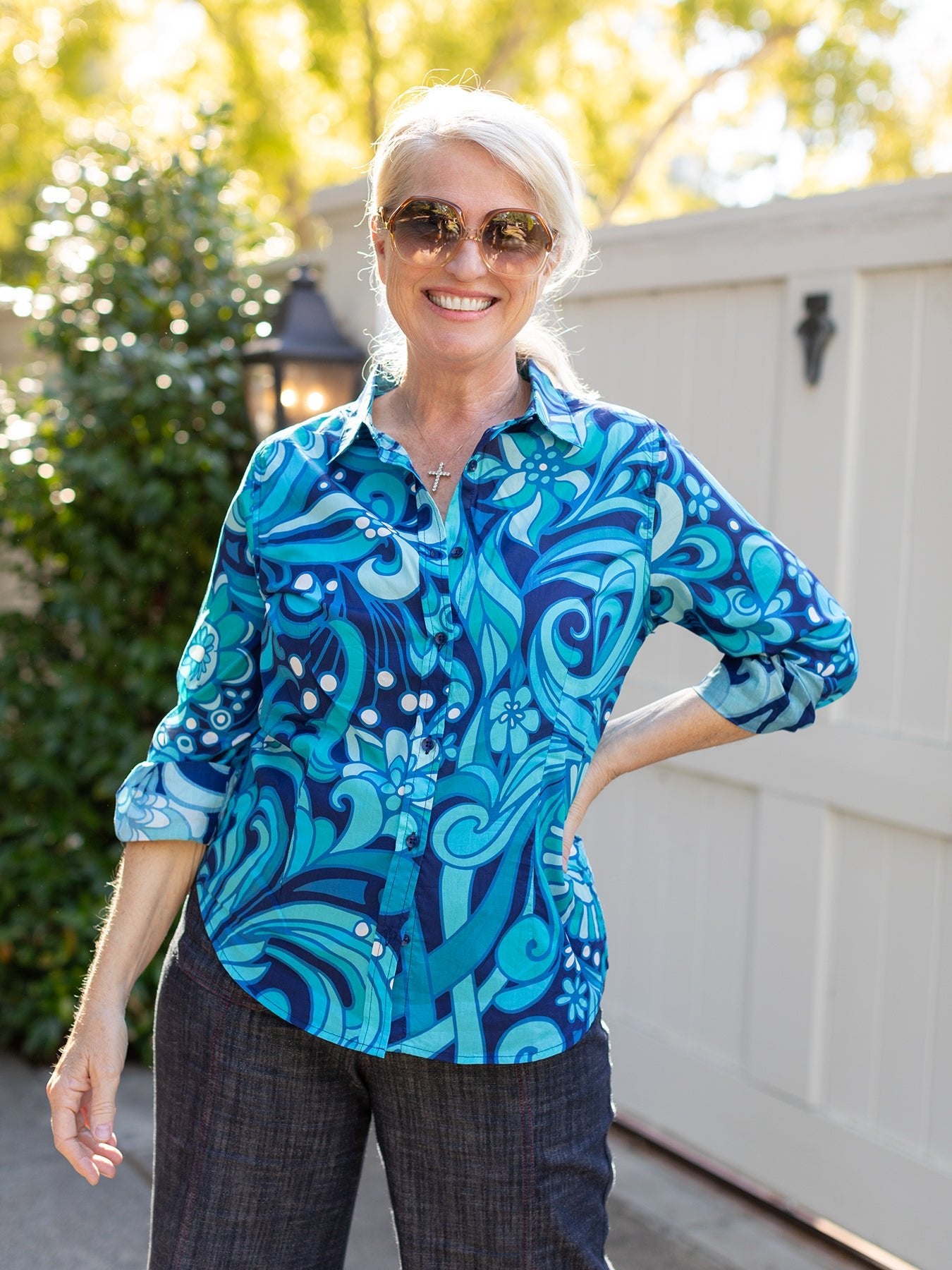 ROWAN tunic Yellow Seagrass | Lesley Evers popular | Top