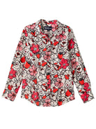 KATHRYN blouse Full Bloom Pink - Lesley Evers - Bird Collection - birds - Catherine