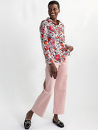 KATHRYN blouse Full Bloom Pink - Lesley Evers - Bird Collection - birds - Catherine