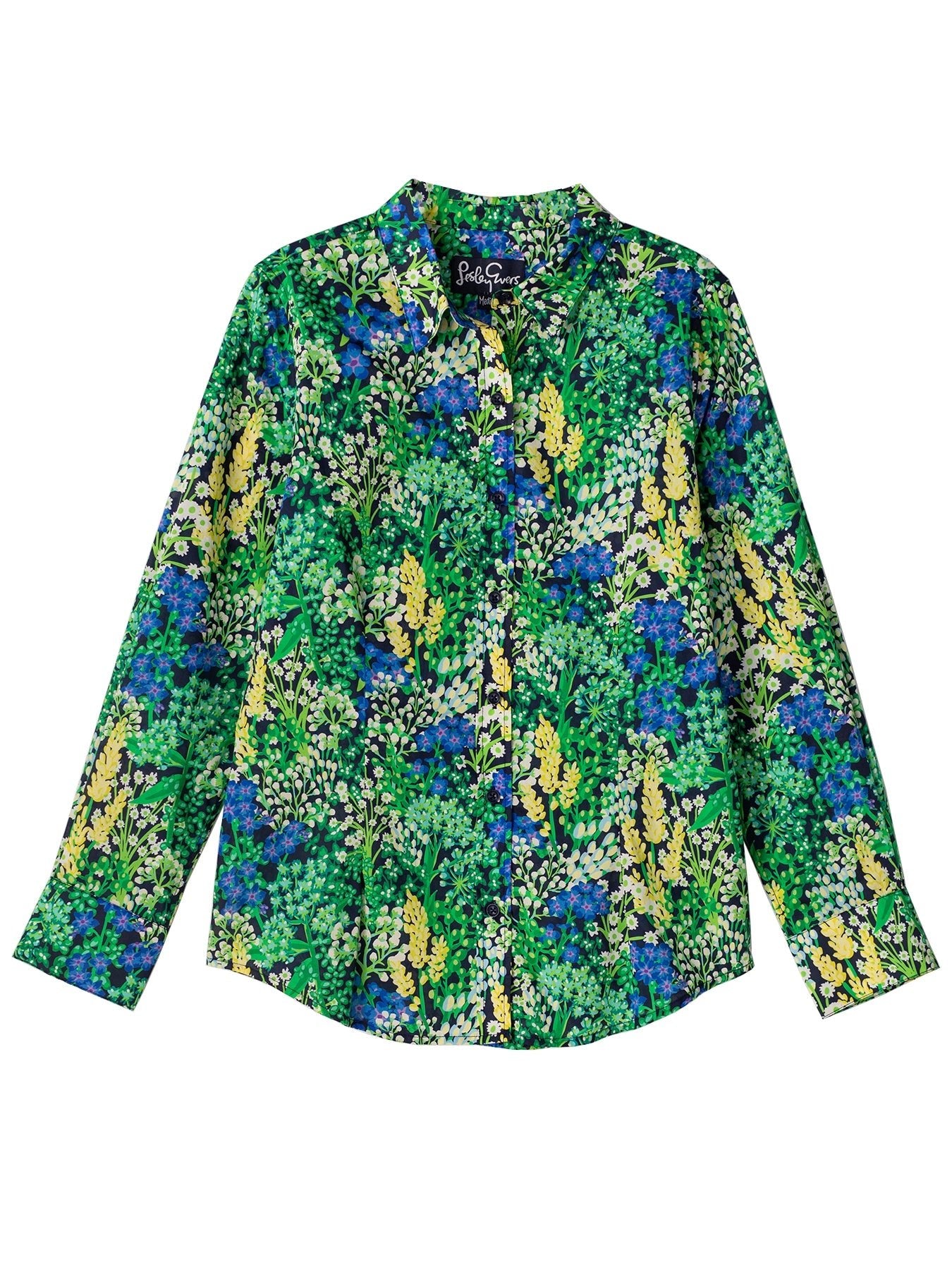 KATHRYN blouse Spring Meadow Green - Lesley Evers - Bird Collection - birds - Catherine
