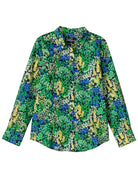 KATHRYN blouse Spring Meadow Green - Lesley Evers - Bird Collection - birds - Catherine