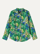 KATHRYN blouse Spring Meadow Green - Lesley Evers-Bird Collection-birds-Catherine