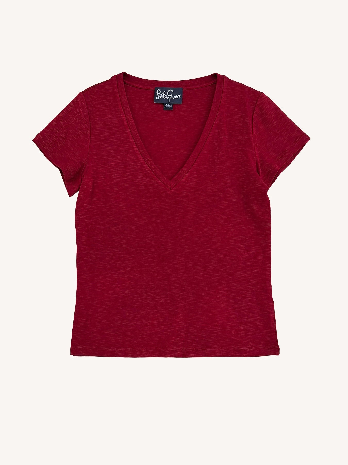 KATIE tee Burgundy - Lesley Evers-Best Seller-maisie solid-Shop