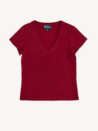KATIE tee Burgundy - Lesley Evers-Best Seller-maisie solid-Shop