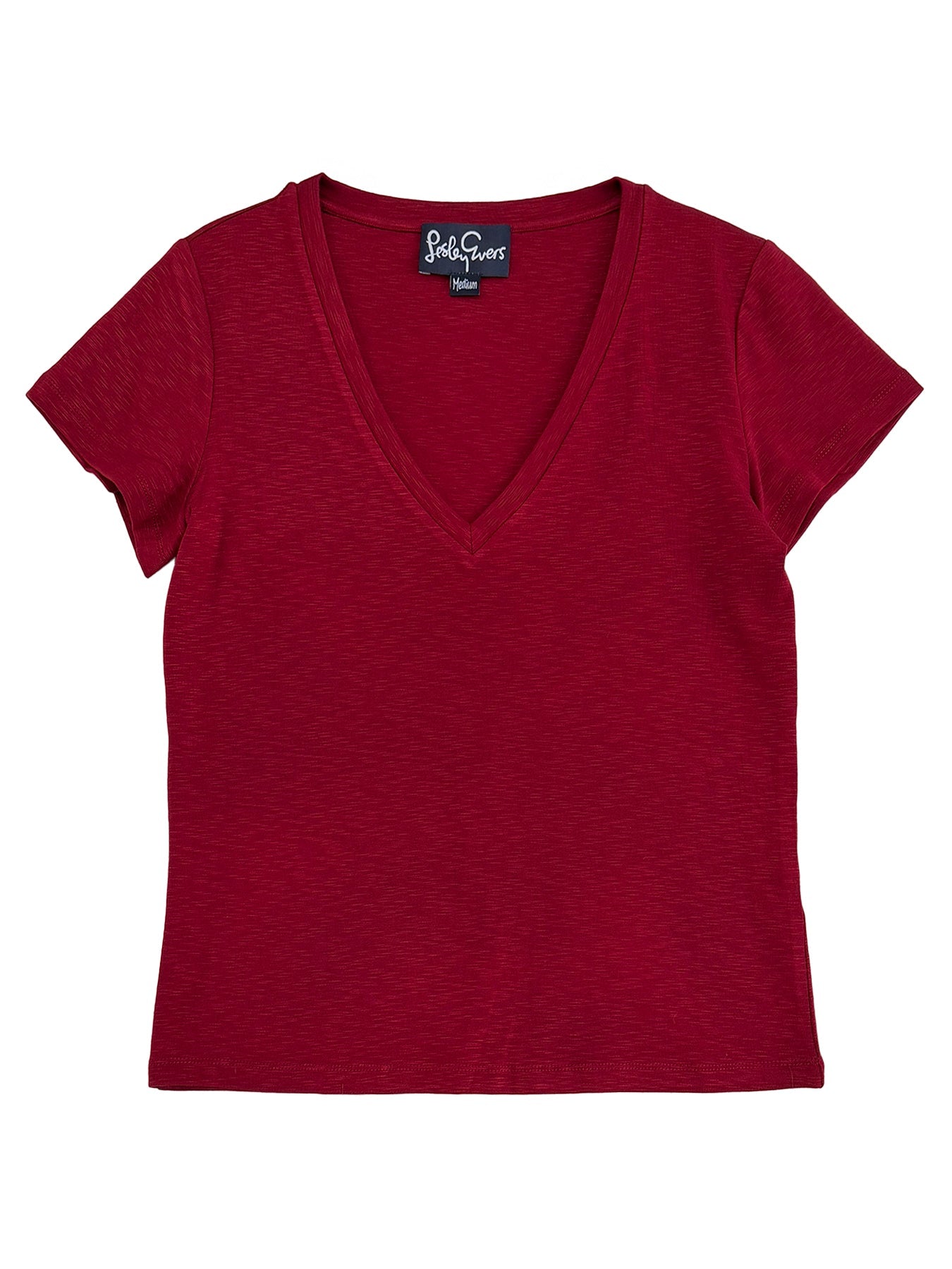 KATIE tee Burgundy - Lesley Evers-Best Seller-maisie solid-Shop
