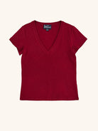KATIE tee Burgundy - Lesley Evers-Best Seller-maisie solid-Shop