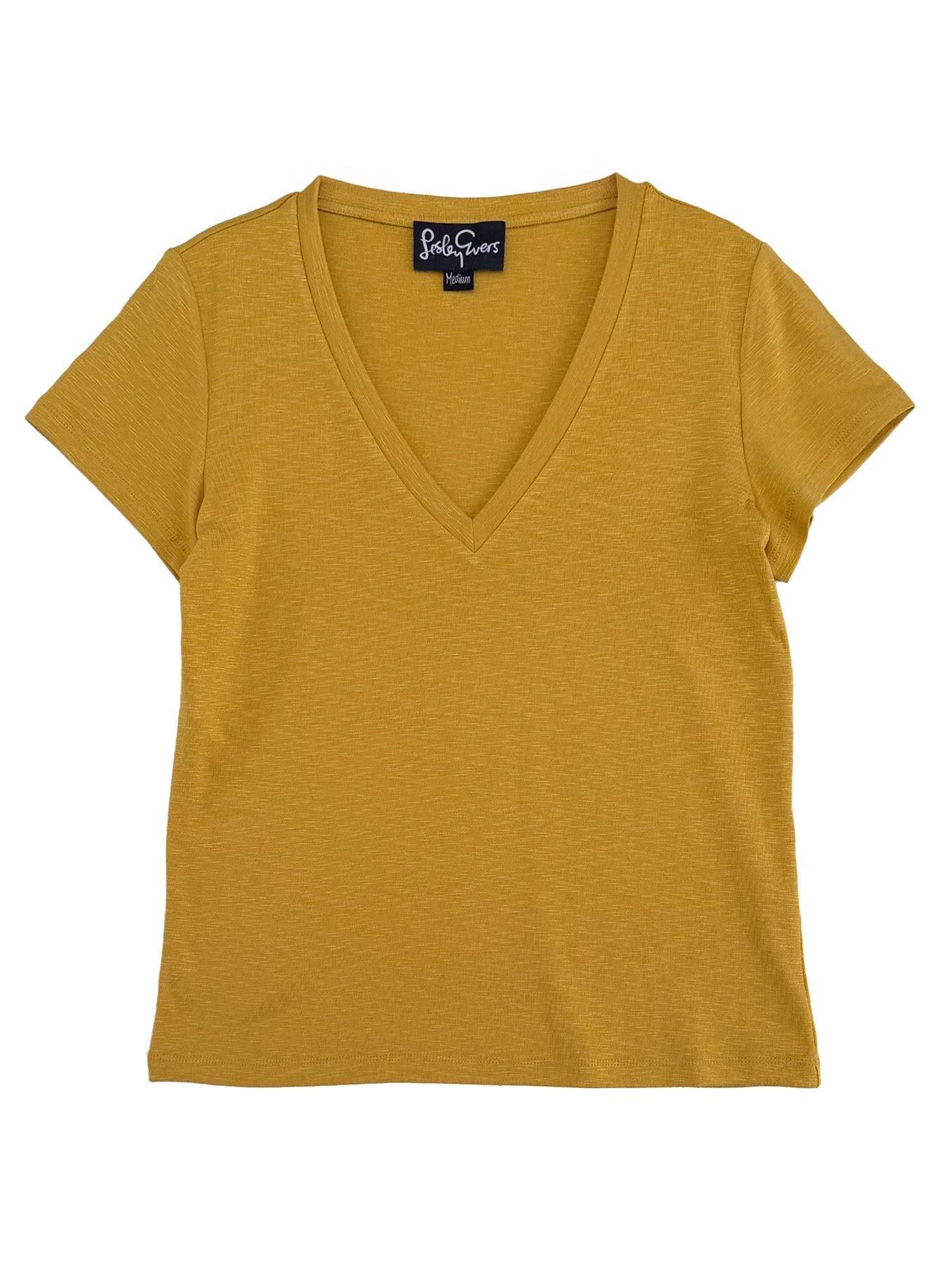 KATIE tee Mustard - Lesley Evers-Best Seller-maisie solid-Shop