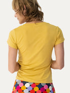 KATIE tee Mustard - Lesley Evers-Best Seller-maisie solid-Shop